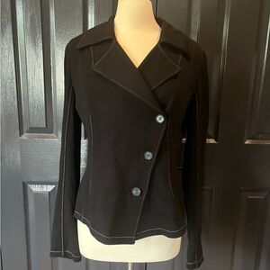 Bailey 44 Black Asymmetrical Blazer Jacket